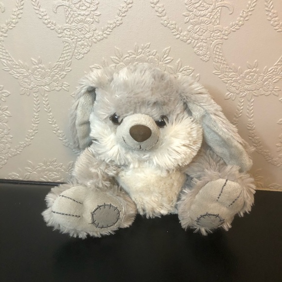 Dan Dee plush bunny gray rabbit stuffed animal - Picture 1 of 6